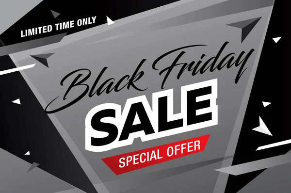 Black friday sale banner — Stock Vector