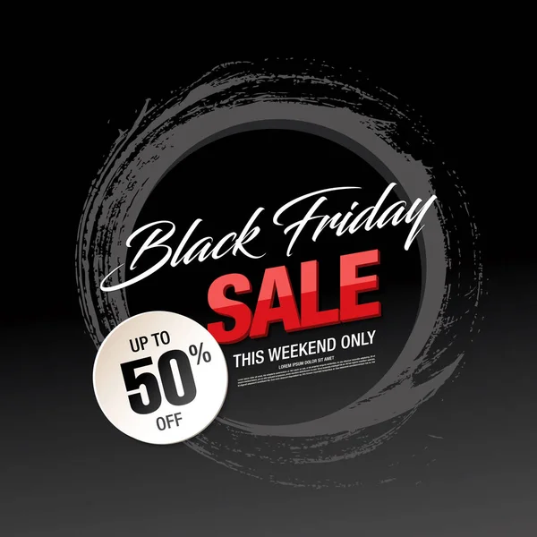 Black friday sale banner — Stock Vector