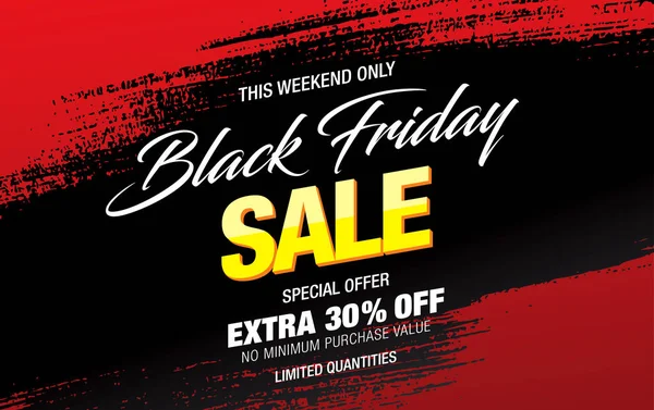 Black Friday Banner de venta — Vector de stock