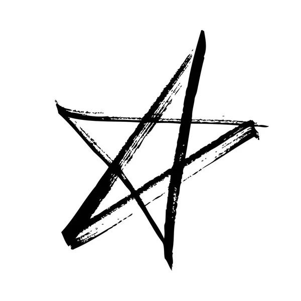 Σύμβολο αστέρι grunge — Διανυσματικό Αρχείο