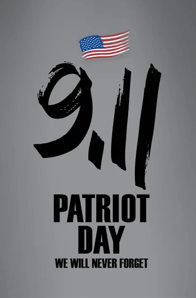 День патриота. 11 сентября карточка — стоковый вектор