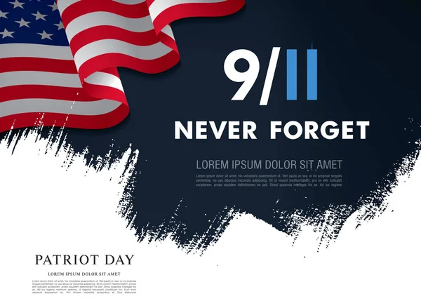 Jour du Patriote. Septembre, 11 carte — Image vectorielle