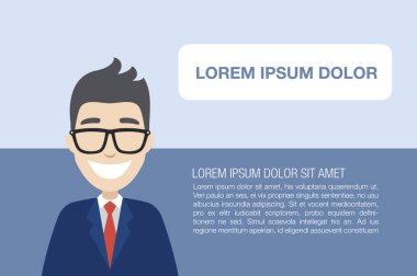 Mutlu başarılı genç adam