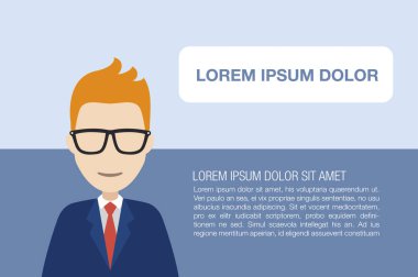 Mutlu başarılı genç adam