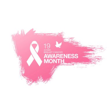 Meme Kanseri Bilinçlendirme şerit arka plan. 