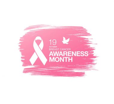 Meme Kanseri Bilinçlendirme şerit arka plan. 