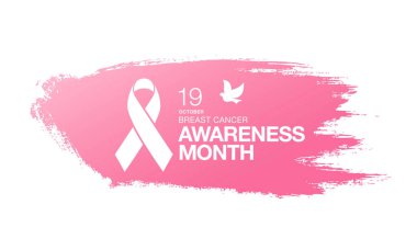 Meme Kanseri Bilinçlendirme şerit arka plan. 