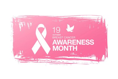 Meme Kanseri Bilinçlendirme şerit arka plan. 