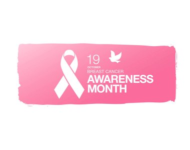 Meme Kanseri Bilinçlendirme şerit arka plan. 