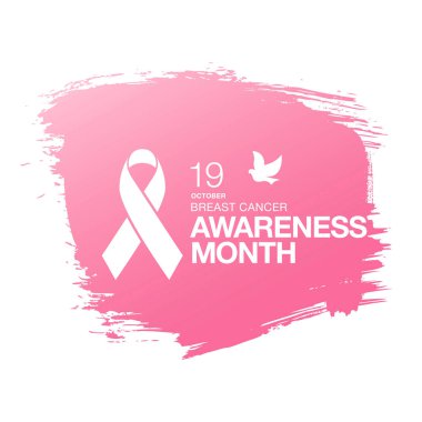 Meme Kanseri Bilinçlendirme şerit arka plan. 