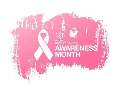 Meme Kanseri Bilinçlendirme şerit arka plan. 