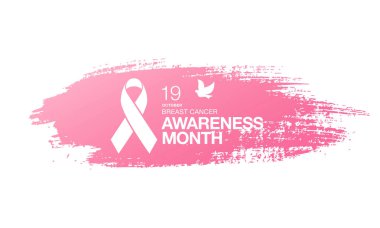 Meme Kanseri Bilinçlendirme şerit arka plan. 