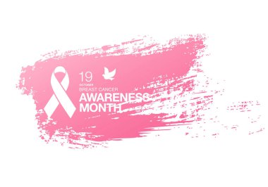 Meme Kanseri Bilinçlendirme şerit arka plan. 