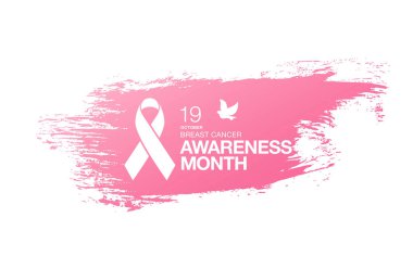 Meme Kanseri Bilinçlendirme şerit arka plan. 