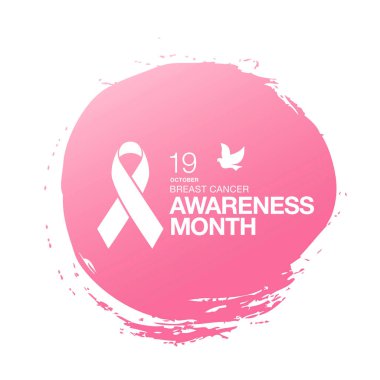 Meme Kanseri Bilinçlendirme şerit arka plan. 