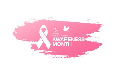 Meme Kanseri Bilinçlendirme şerit arka plan. 