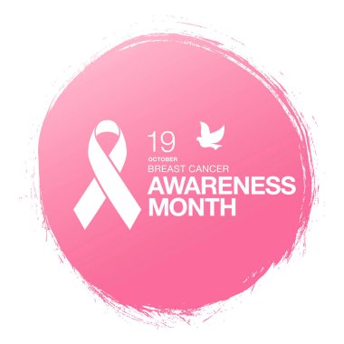 Meme Kanseri Bilinçlendirme şerit arka plan. 