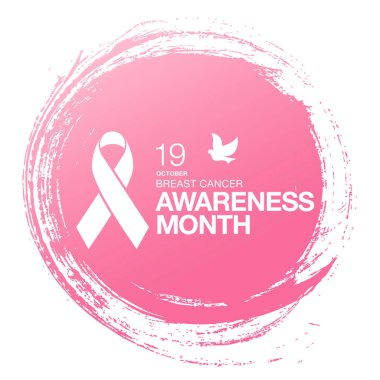 Meme Kanseri Bilinçlendirme şerit arka plan. 