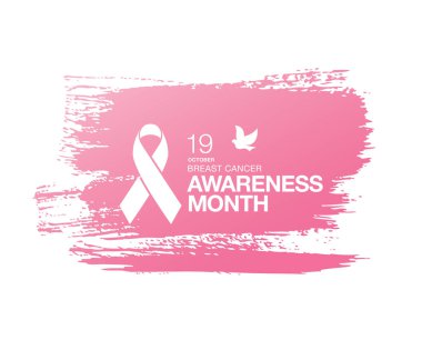 Meme Kanseri Bilinçlendirme şerit arka plan. 