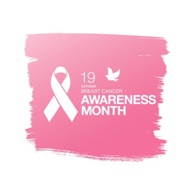 Meme Kanseri Bilinçlendirme şerit arka plan. 