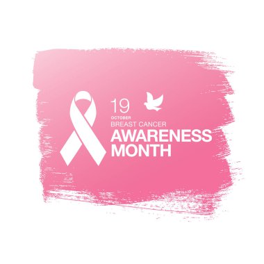 Meme Kanseri Bilinçlendirme şerit arka plan. 