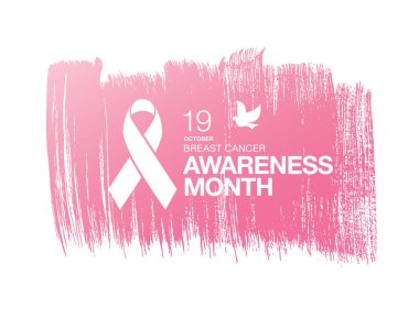 Meme Kanseri Bilinçlendirme şerit arka plan. 