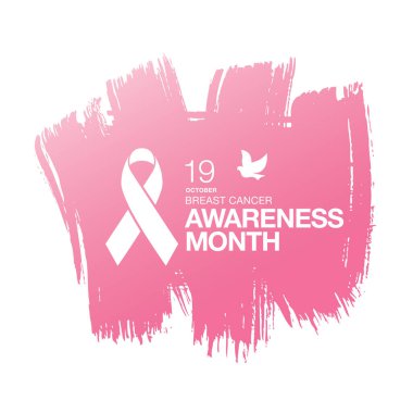 Meme Kanseri Bilinçlendirme şerit arka plan. 