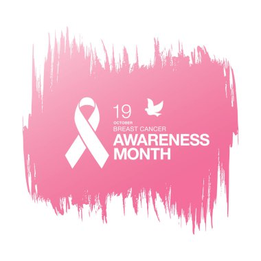 Meme Kanseri Bilinçlendirme şerit arka plan. 