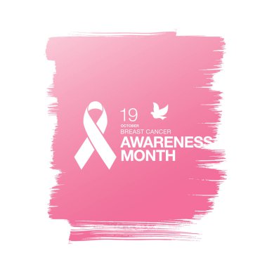 Meme Kanseri Bilinçlendirme şerit arka plan. 