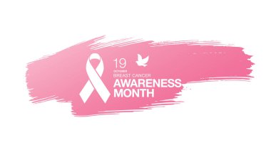 Meme Kanseri Bilinçlendirme şerit arka plan. 