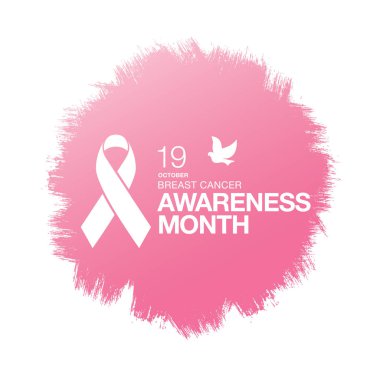 Meme Kanseri Bilinçlendirme şerit arka plan. 