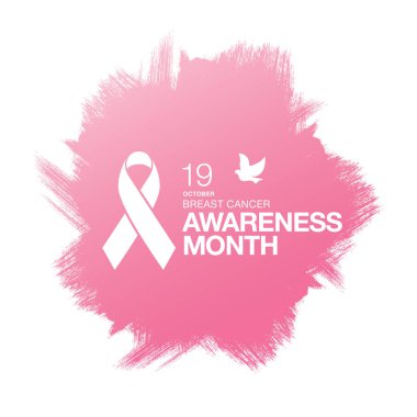 Meme Kanseri Bilinçlendirme şerit arka plan. 