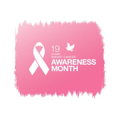 Meme Kanseri Bilinçlendirme şerit arka plan. 