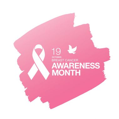 Meme Kanseri Bilinçlendirme şerit arka plan. 