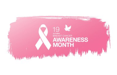 Meme Kanseri Bilinçlendirme şerit arka plan. 