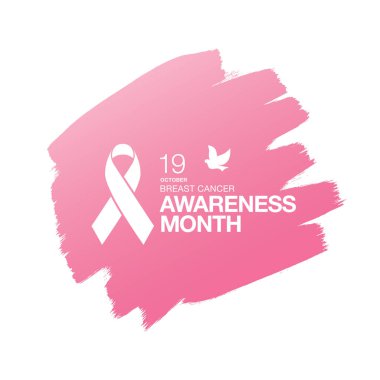 Meme Kanseri Bilinçlendirme şerit arka plan. 