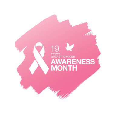 Meme Kanseri Bilinçlendirme şerit arka plan. 