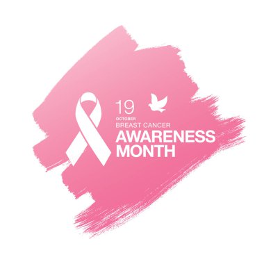 Meme Kanseri Bilinçlendirme şerit arka plan. 