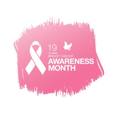 Meme Kanseri Bilinçlendirme şerit arka plan. 