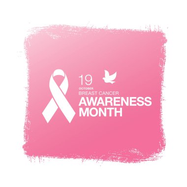 Meme Kanseri Bilinçlendirme şerit arka plan. 