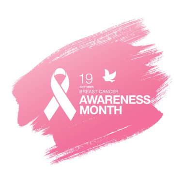 Meme Kanseri Bilinçlendirme şerit arka plan. 