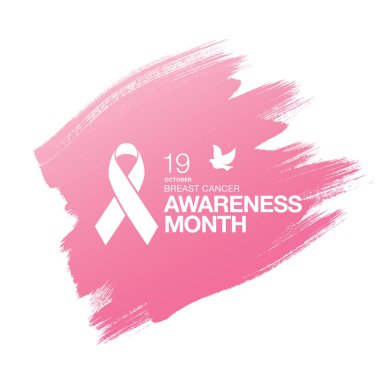 Meme Kanseri Bilinçlendirme şerit arka plan. 