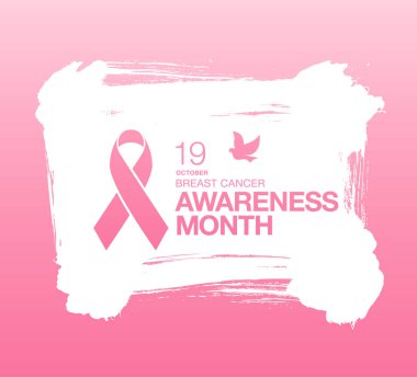 Meme Kanseri Bilinçlendirme şerit arka plan. 