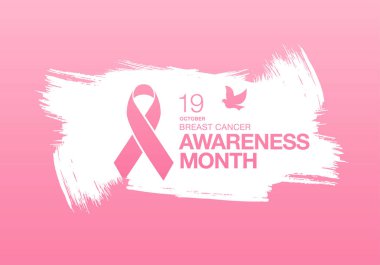 Meme Kanseri Bilinçlendirme şerit arka plan. 