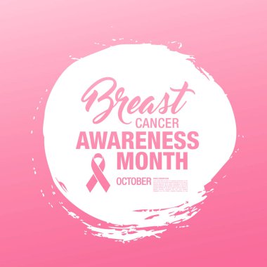 Meme Kanseri Bilinçlendirme şerit arka plan. 