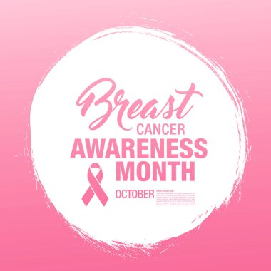 Meme Kanseri Bilinçlendirme şerit arka plan. 