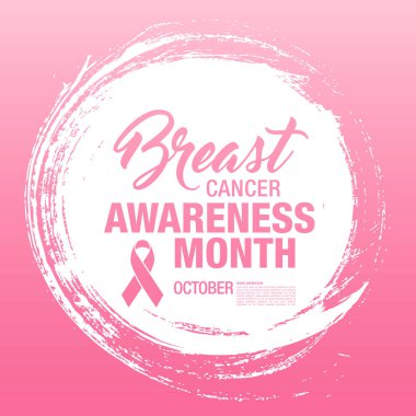 Meme Kanseri Bilinçlendirme şerit arka plan. 