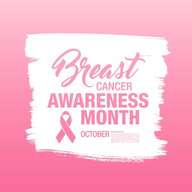 Meme Kanseri Bilinçlendirme şerit arka plan. 