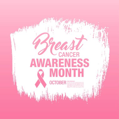 Meme Kanseri Bilinçlendirme şerit arka plan. 