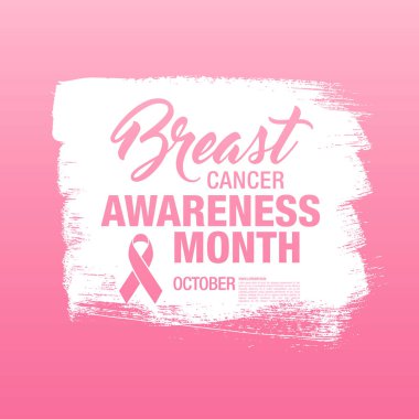 Meme Kanseri Bilinçlendirme şerit arka plan. 